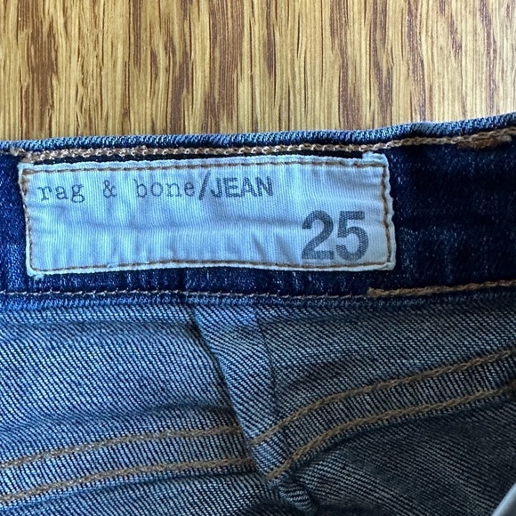 *RAG & BONE* Dark Wash Justine Skinny Cutoff Jeans Size 25 - Picture 8 of 9